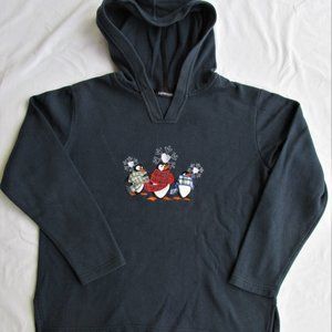 Ladies Club Women's Hooded Sweatshirt Size Large